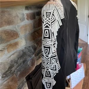 bcbgmaxazria embroidered blazer